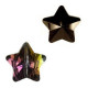 Fashion faceted 14mm Star bead Crystal amethist-bronze